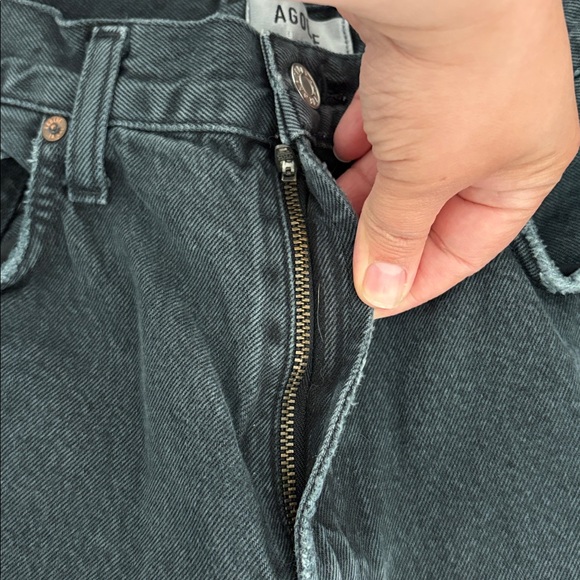 Agolde Black Wash Balloon (Barrel) High-Rise Jean Size 29 - Picture 9 of 10